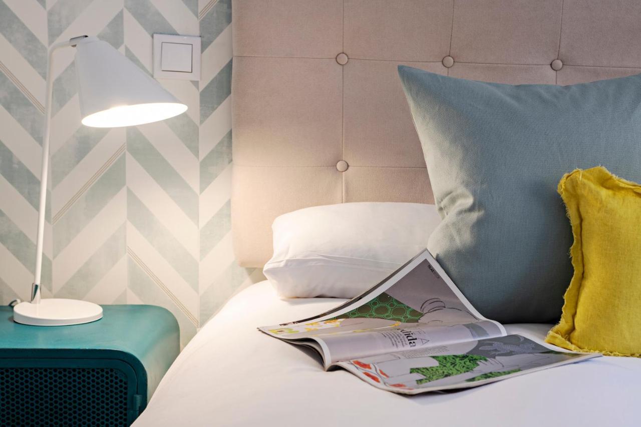 Acogedor Y Centrico Apartamento En Gran Via Madrid Bagian luar foto